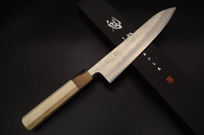 Kaishin Ginsan Nashiji Gyuto 210mm (Oak - Indigo)