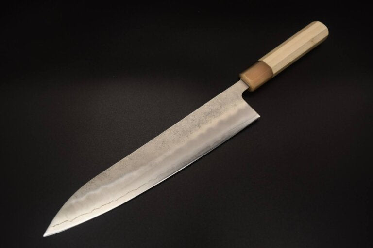 Kaishin Ginsan Nashiji Gyuto 210mm (Oak - Indigo)