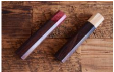 Kaishin Ginsan Nashiji Santoku 165mm (Octagonal Rosewood - Red)