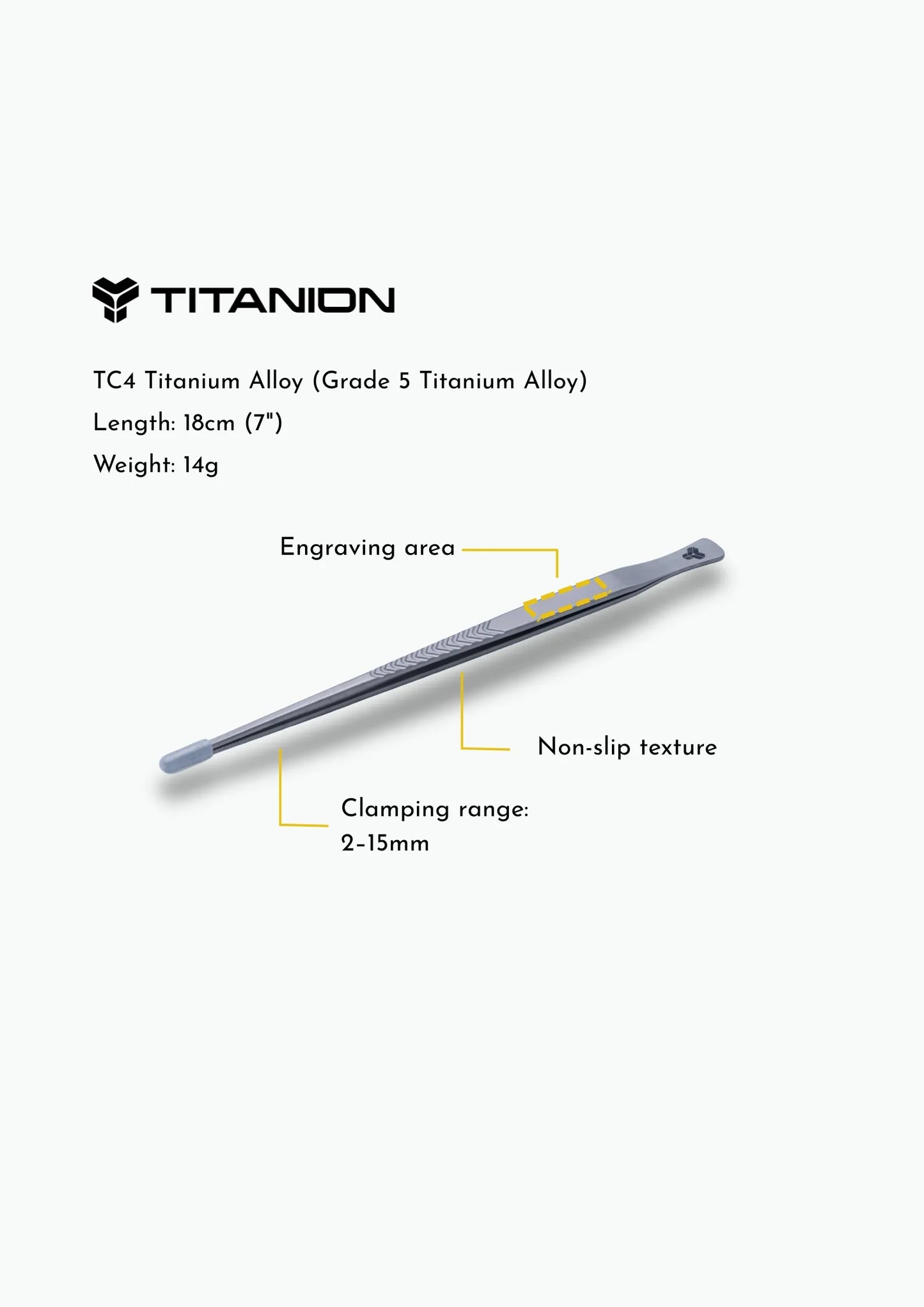 (WAND) Titanium Plating Tweezers 18cm / 7”