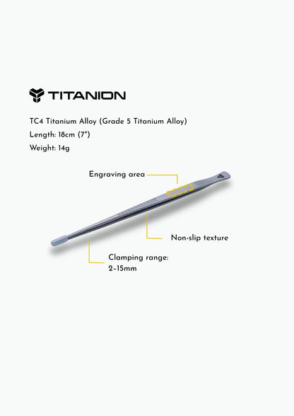 (WAND) Titanium Plating Tweezers 18cm / 7”
